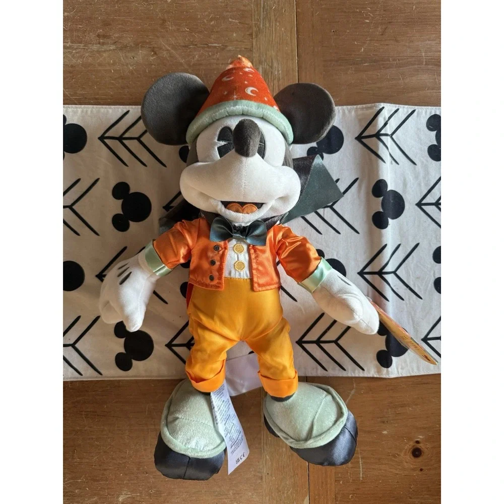 Disney Parks Halloween Plush - Halloween Mickey Mouse Wizard NWT